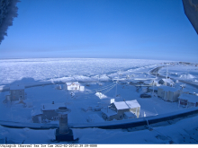 Utqiaġvik (Barrow) Sea Ice Webcam on 02.20.2022 at 13:39
