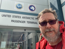 Bill Henske at the US Antarctic Program Headquarters