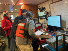 Scientists studying the CTD readout