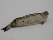 Weddell seal with an old coat