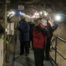 Inside the CRREL permafrost tunnel