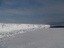The Bay of Whales with the Ross Ice Shelf
