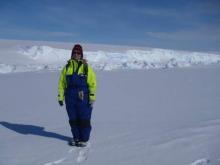 Anne Marie at the Ross Ice Shelf