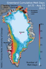 Greenland Ice sheet melt