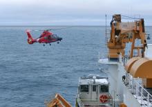 HH-65 Dolphin Helicopter from USCGC Waesche