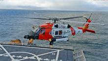 US Coast Guard Sikorsky MH-60T Jayhawk Landing on USCGC Healy