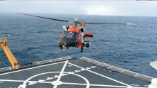 Departing US Coast Guard Sikorsky MH-60T Jayhawk