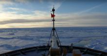 USCGC Healy ICEBREAKING ~86°N, 150°W