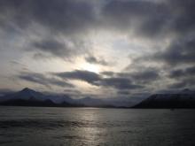 The sun was gorgeous when we arrived off Dutch Harbor