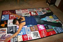 Beth Ann and her quilt