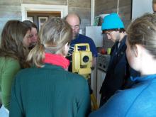 The group around the total station