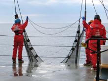 Trawling net on Healy 1201