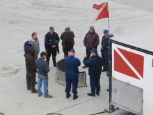 Repair discussion about the shaft at Dutch Harbor