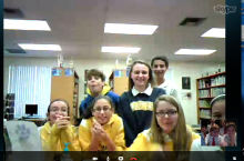 Skyping with 8th Grade