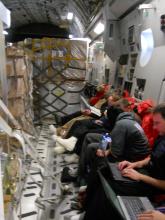 Inside the C-17 Ice flight.