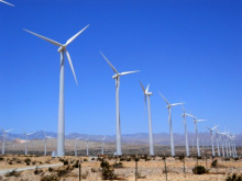 Photograph of Wind Turbines, Palm Springs, CA.