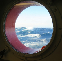 Porthole view starboard side
