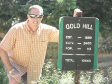  Gold Hill sign. Notice the nice math problem.