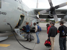 Loading the C-130
