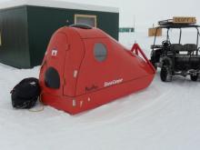 The Poly Pod snow camper.