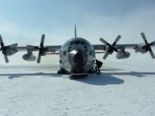 Ski-equipped Hercules C-130