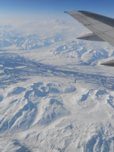 Flying to Fairbanks with Mt. McKinley in the background