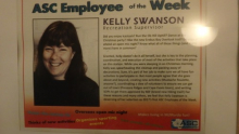 Kelly Swanson Employee of the Week