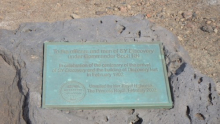 Plaque outside of Discovery Hut