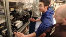 Zhengyu (Harry) Hua and the LIDAR laser