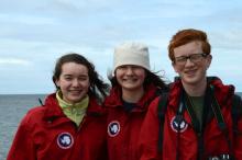Anna, Claire and Luke in Punta Arenas
