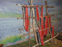 Salmon-drying rack