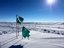 Flags Snow Drift