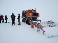 JSEP group grooms the skiway in the Tucker