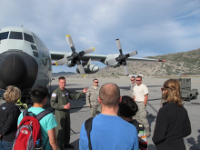 JSEP gets a tour of the LC-130