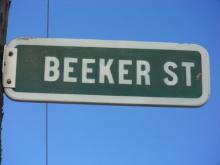 Beeker street sign.