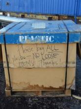 Plastics recycling bin in McMurdo.