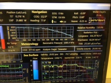R/V Sikuliaq Underway Data Display of barometric air pressure.  