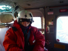 Lucy in the helicopter
