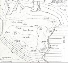 The 1973 hand-drawn map, Created by Dr.C.H.Hendy, University of Waikato Antarctic Expedition.