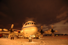 P-3 at Midnight in Fairbanks