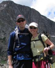 Me and my husband, Justin, in the mountains of Colorado.
