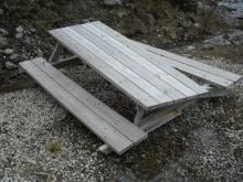 Busted Picnic Bench from Avalanche