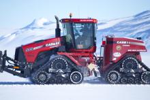 Tractor suited up for Antarctic work