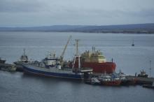 ARSV Laurence M. Gould docked in Punta Arenas, Chile