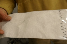 Particle paper from the spectrophotomer at Palmer Station