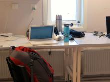 My workspace in the marinlaboratorium