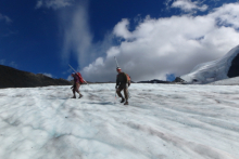 Darrell on Chamberlin glacier