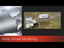 Screen shot of video title Arctic Climate Monitoring