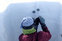 Measuring the Temperature of the Snow