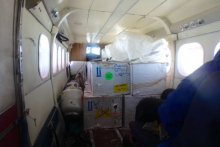 Twin Otter Filled with Ice Core Boxes